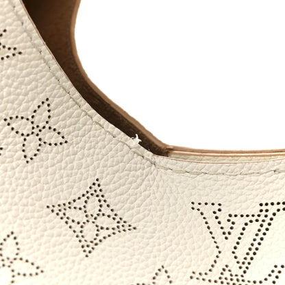 Louis Vuitton Mahina Carmel Hobo Snow 11 of 12