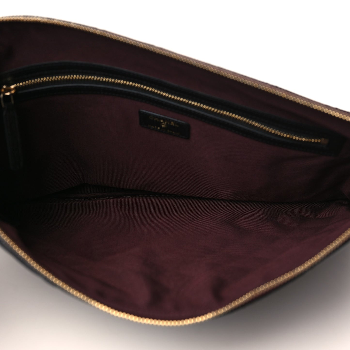 Caviar Quilted Large Cosmetic Case Black
