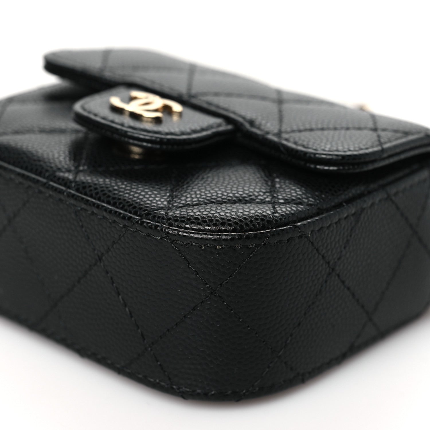 Chanel Caviar Quilted Mini Clutch With Chain Black 11 of 12