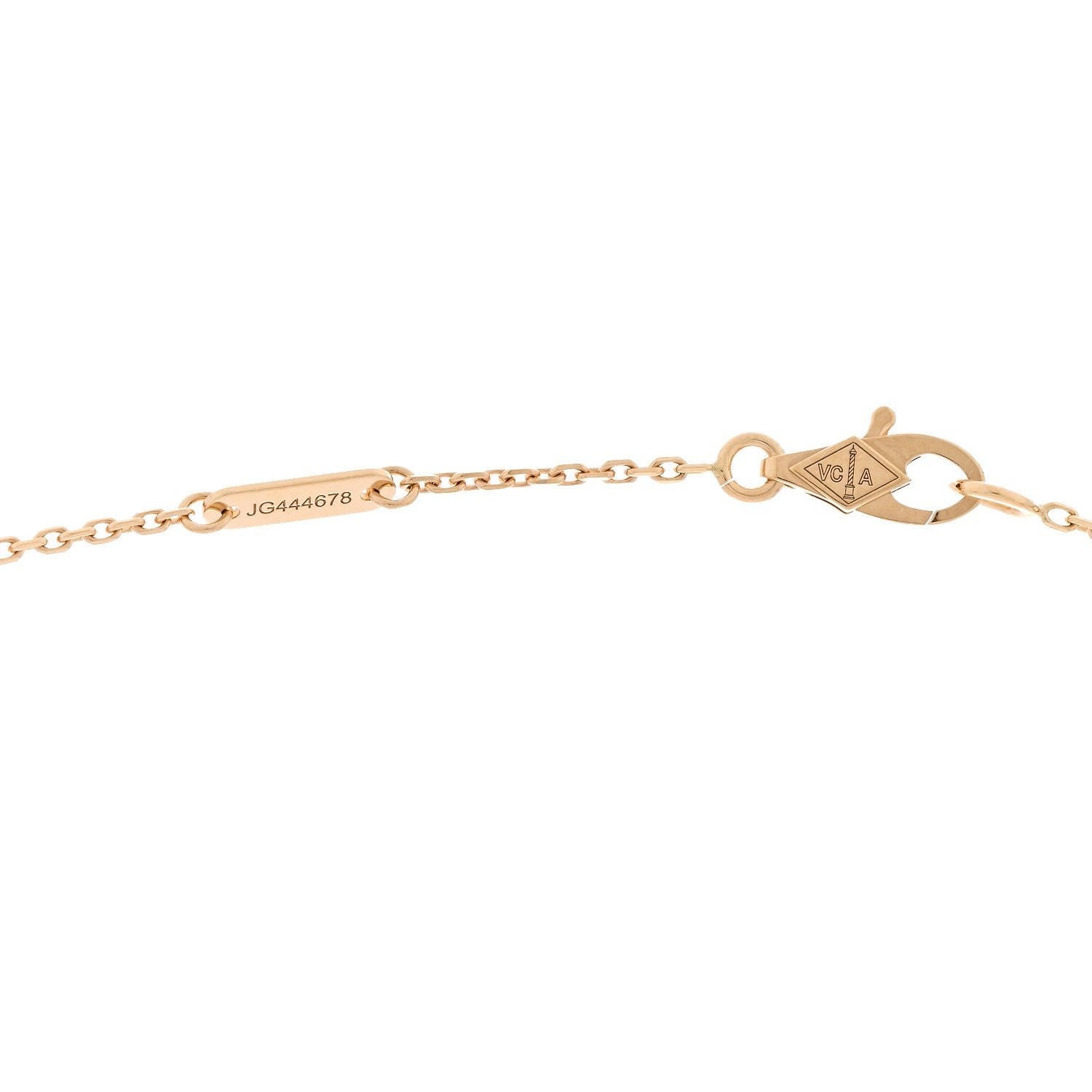 Van Cleef & Arpels 18K Yellow Gold Mother of Pearl Sweet Alhambra Butterfly Pendant Necklace 5 of 5