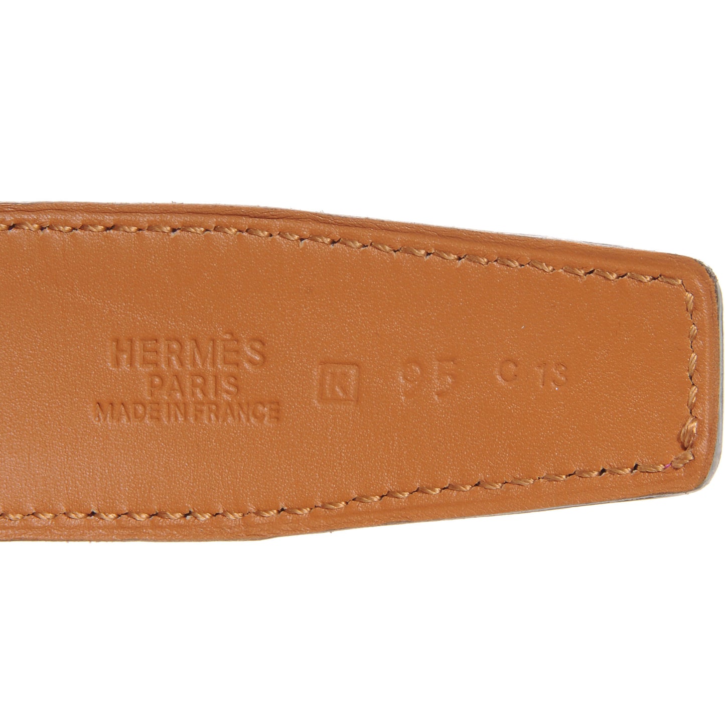 Ostrich Vache Natural 32mm Reversible Belt Strap Fuchsia 95