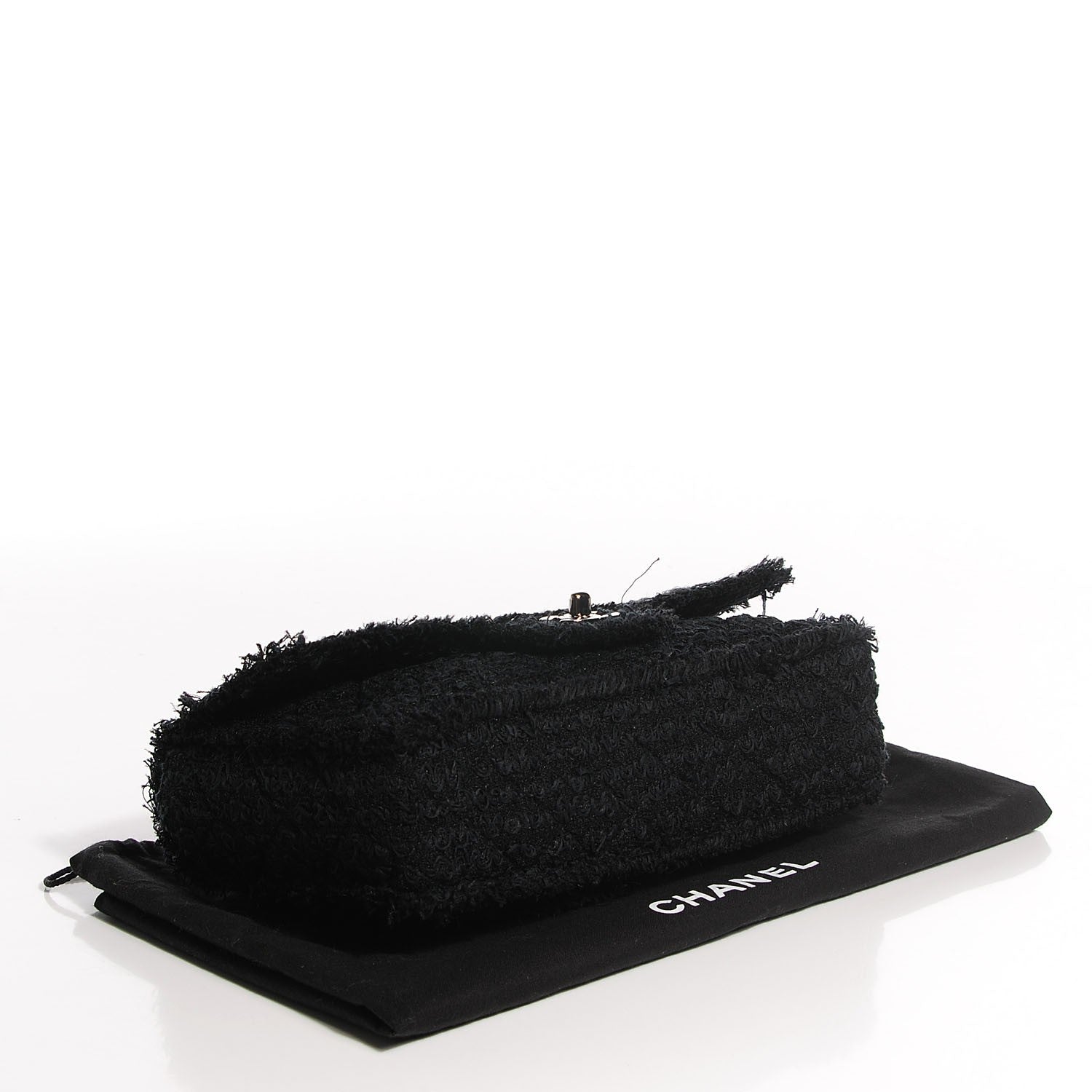 Chanel Tweed Medium Single Flap Black 4 of 8