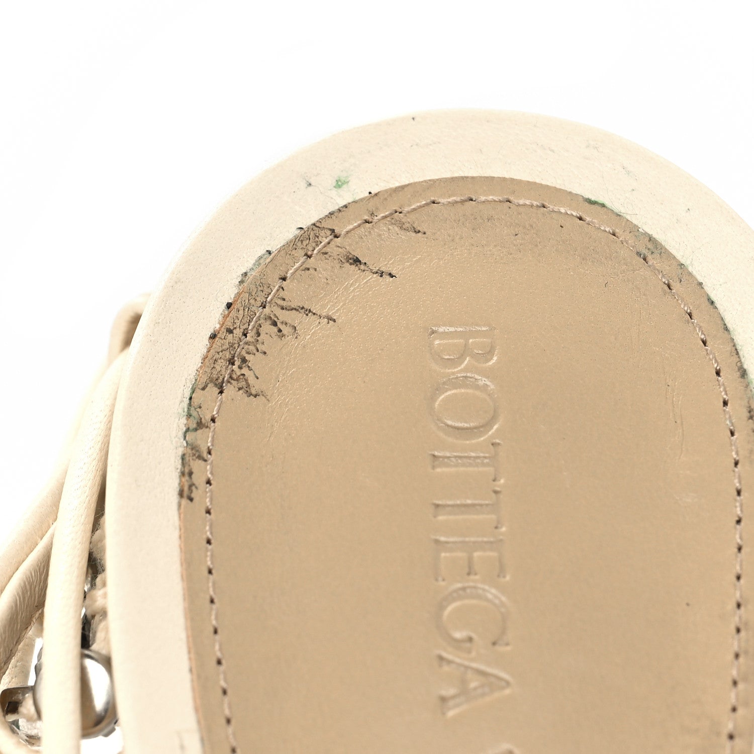 Bottega Veneta Mesh Nappa Crystal Embellished Sparkle Stretch Ankle Tie Sandals 36.5 Toile 7 of 10