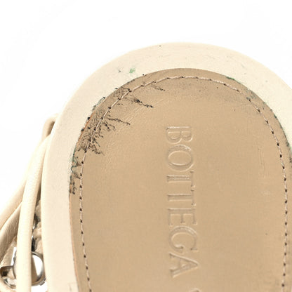 Bottega Veneta Mesh Nappa Crystal Embellished Sparkle Stretch Ankle Tie Sandals 36.5 Toile 7 of 10