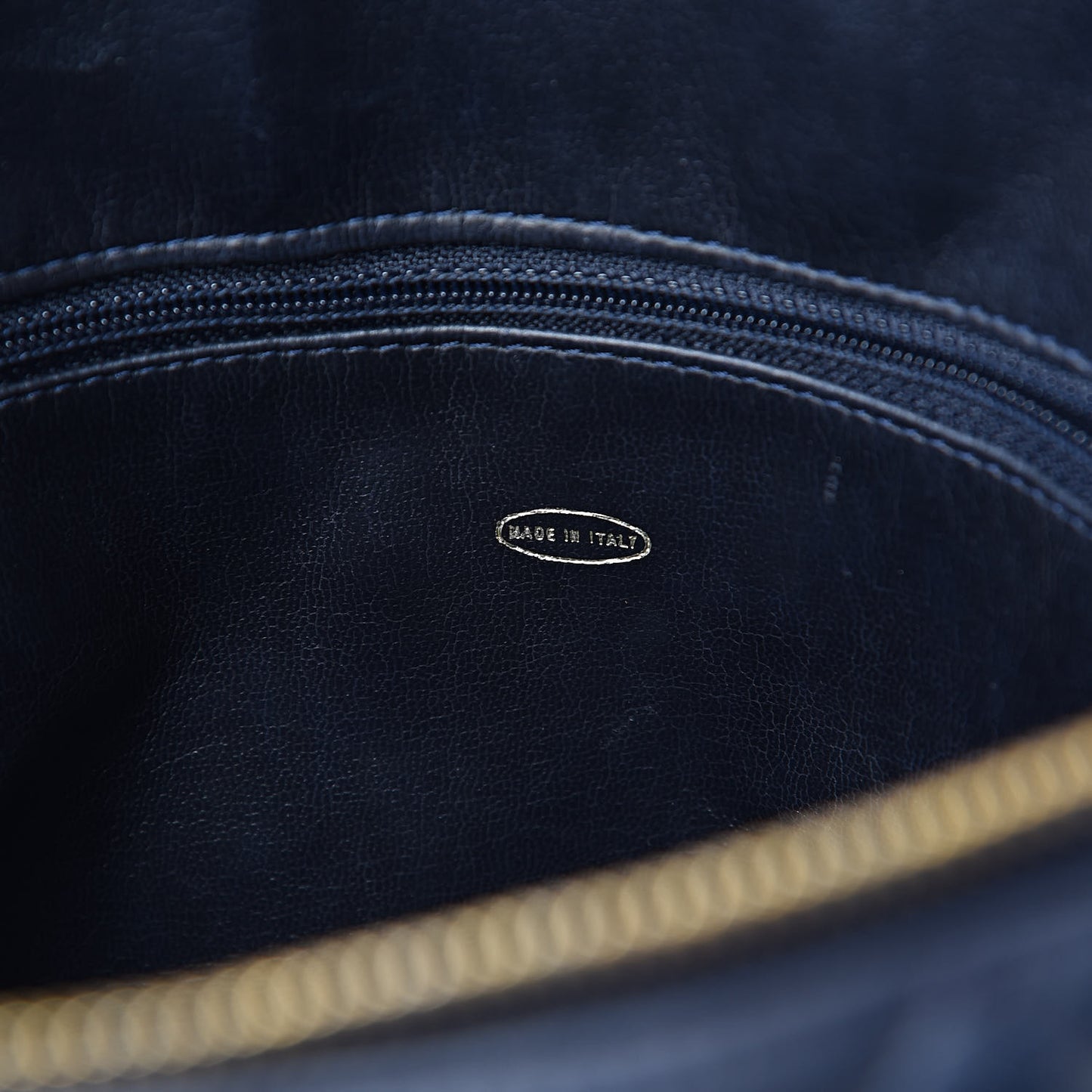 Lambskin Quilted Shoulder Bag Navy