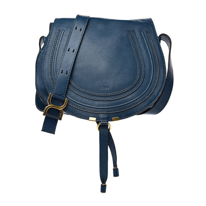 Chloe Calfskin Medium Marcie Round Crossbody Bag Royal Navy 1 of 23