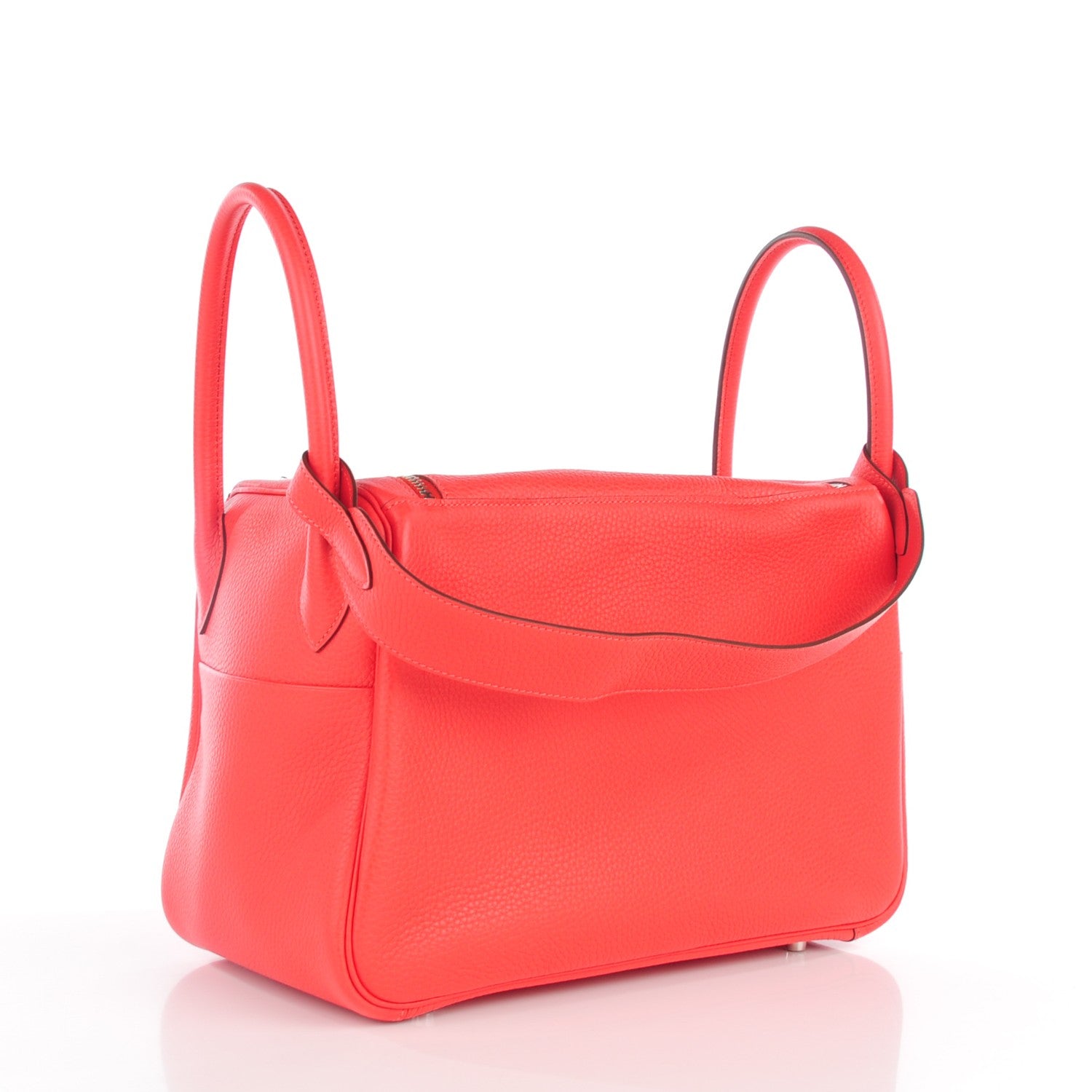Hermes Taurillon Clemence Lindy 34 Rouge Pivoine 5 of 11
