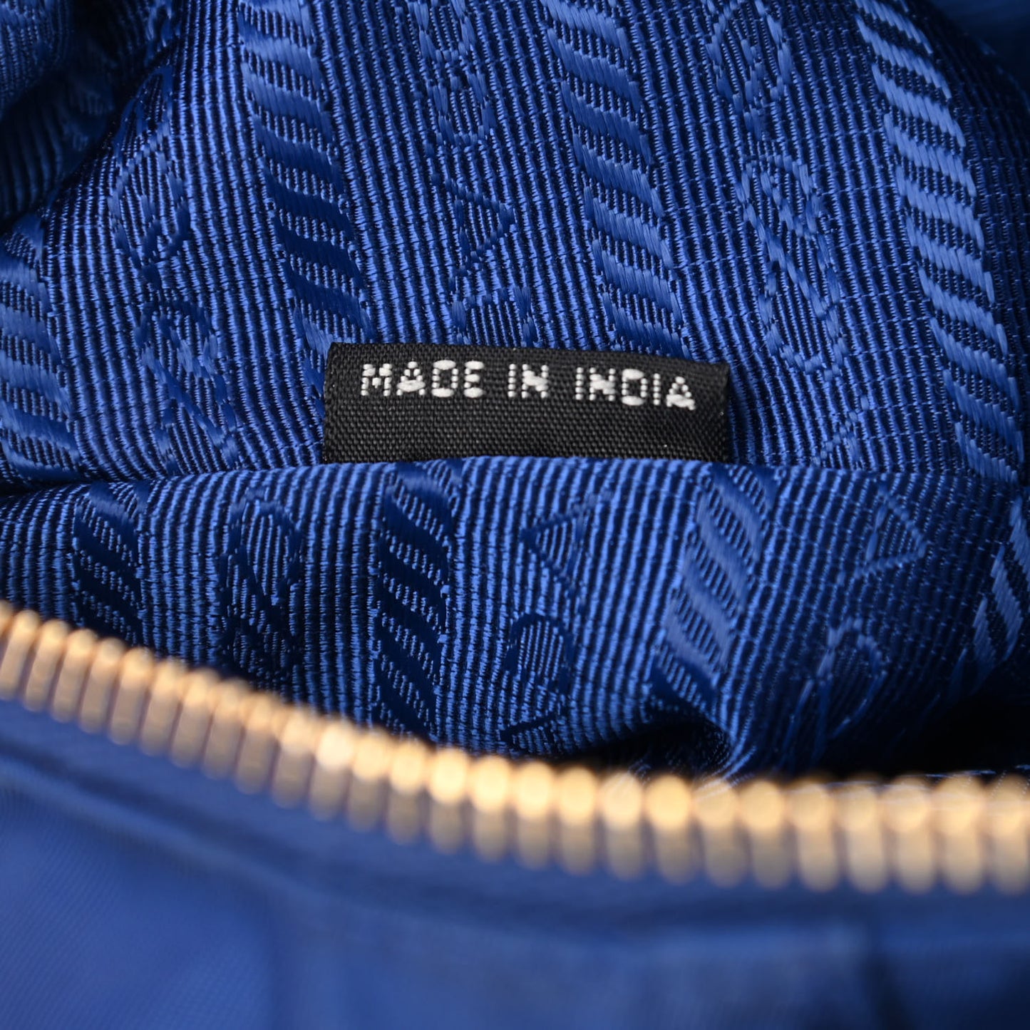 Tessuto Nylon Saffiano Tote Bluette