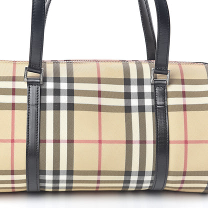 Burberry House Check Barrel Bag Black 7 of 9