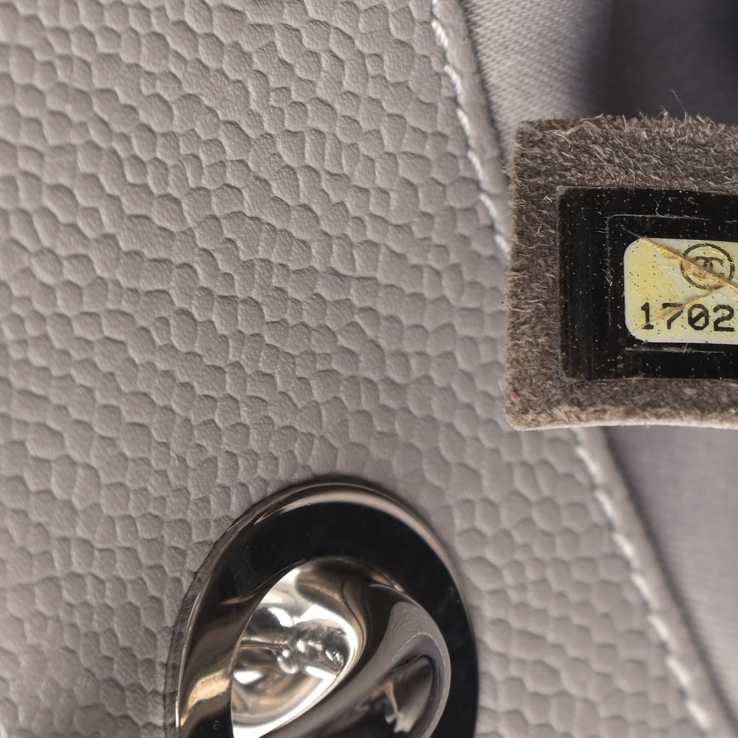 Chanel Caviar Quilted Grand Shopping Tote GST Light Grey 7 of 20