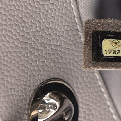 Chanel Caviar Quilted Grand Shopping Tote GST Light Grey 7 of 20