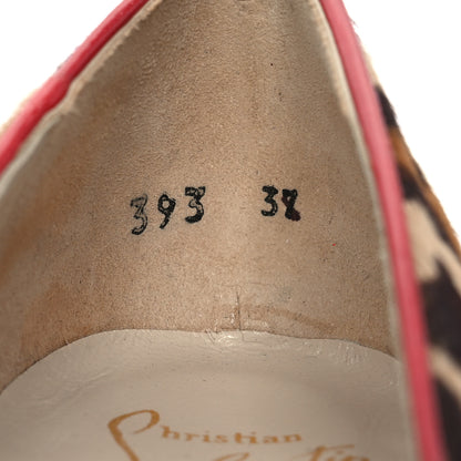 Christian Louboutin Pony Hair Leopard Print Miss Allen 100 Pumps 38 9 of 10