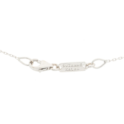 Suzanne Kalan 18K White Gold Diamond Pink Sapphire Citrine Fireworks Bar Necklace 4 of 6