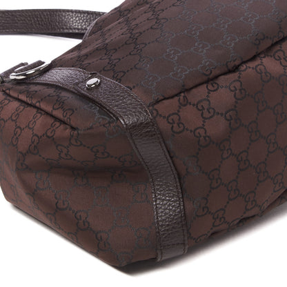 Gucci Nylon Monogram Medium Abbey Shoulder Bag Brown 6 of 7