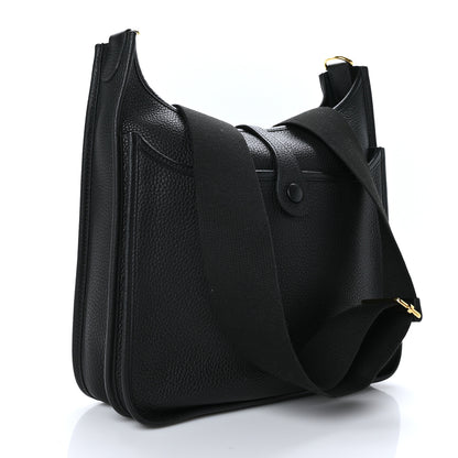 Hermes Taurillon Clemence Evelyne III PM Black 3 of 10