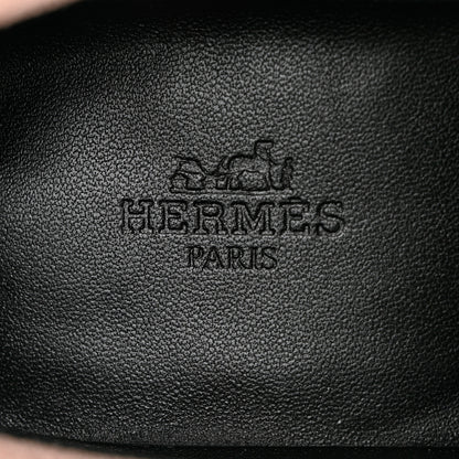 Hermes Suede Goatskin Womens Destin Loafers 35.5 Rose Aube 6 of 9