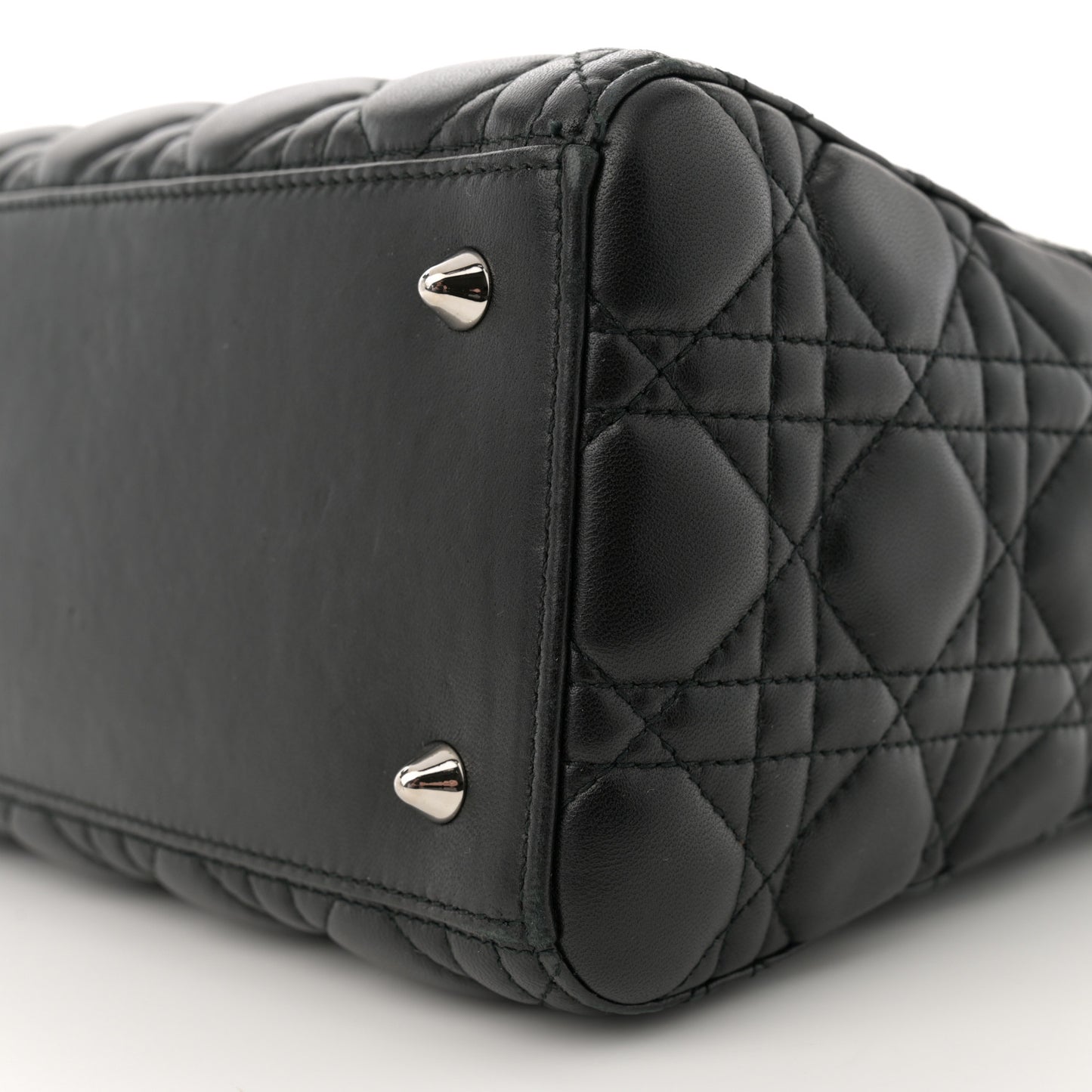 Lambskin Cannage Medium Lady Dior Black