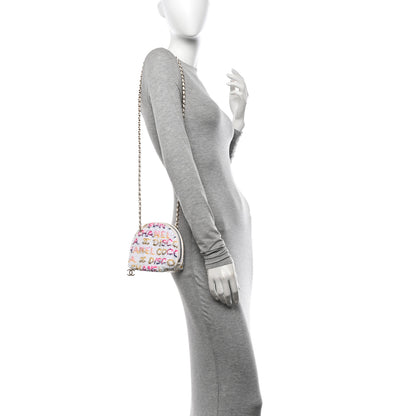 Chanel Sequin Logo CC Crossbody Bag White Multicolor 2 of 10