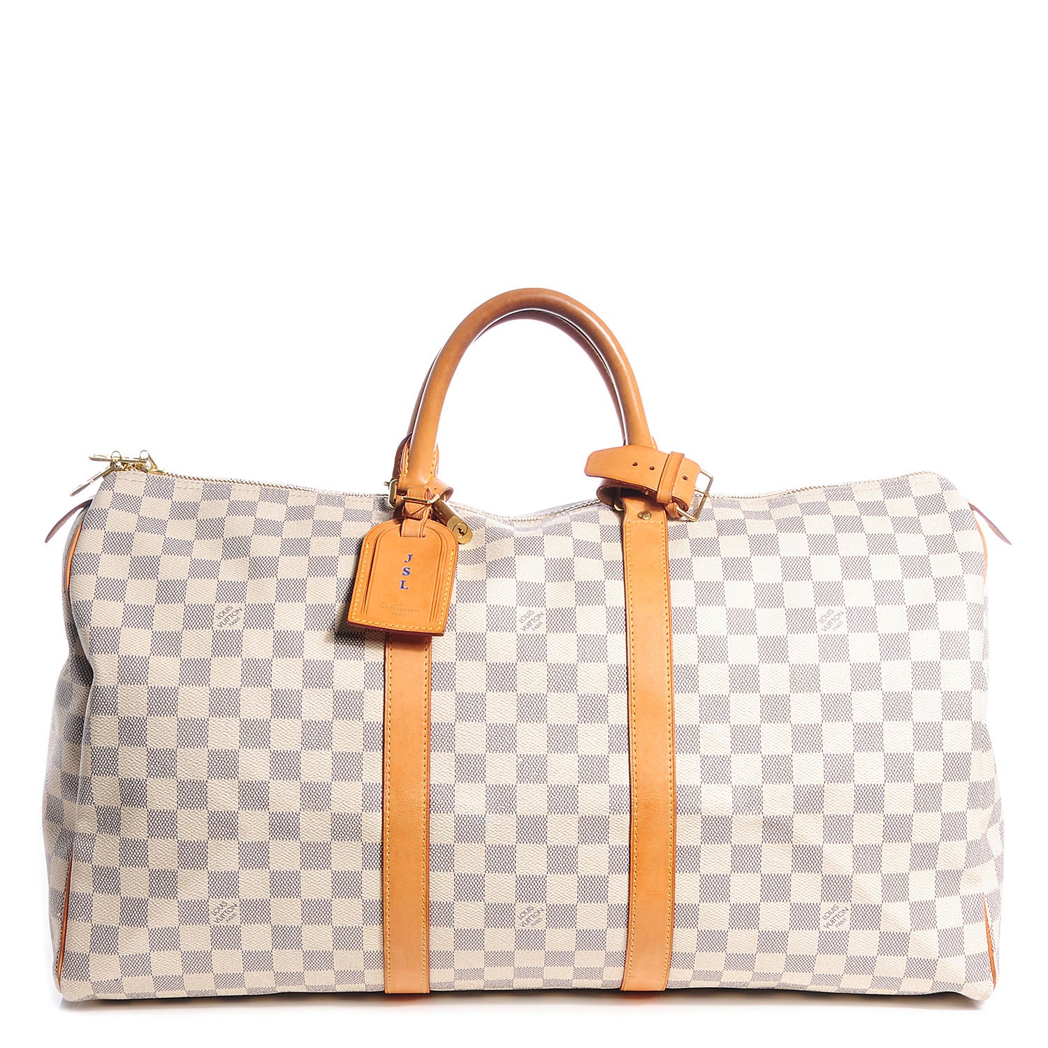 Louis Vuitton Damier Azur Keepall 50 1 of 7