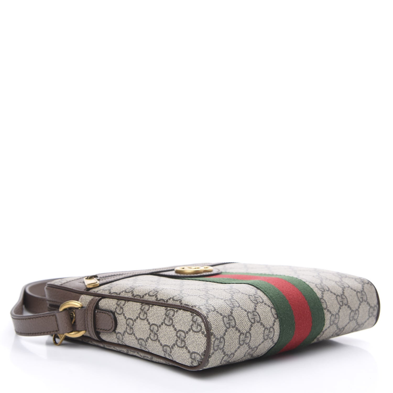 Gucci GG Supreme Monogram Web Small Ophidia Messenger Bag Brown 3 of 9