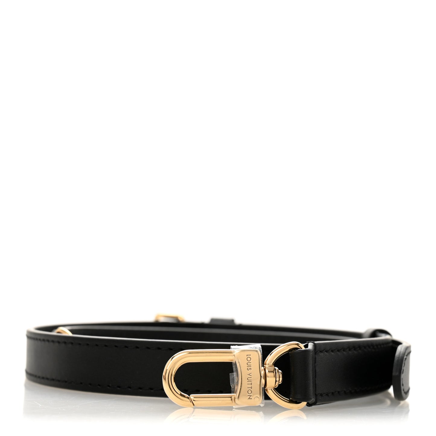 Calfskin Adjustable Giant OnTheGo East West Shoulder Strap Black