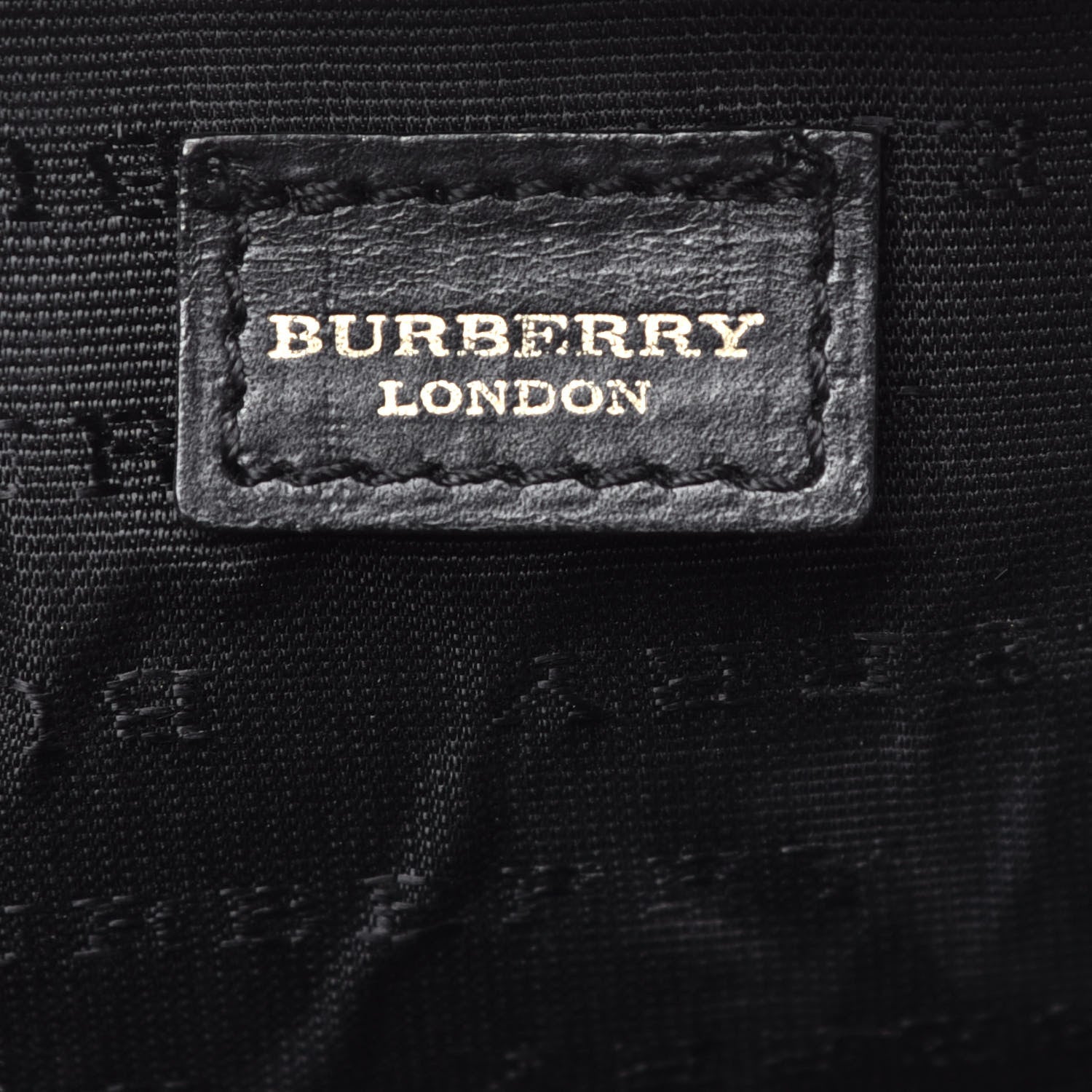 Burberry Calfskin Nova Check Cosmetic Pouch Black 6 of 10