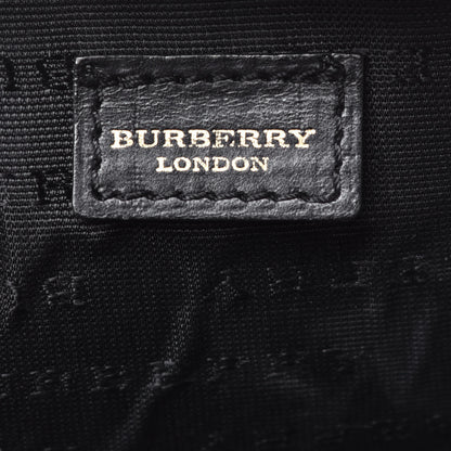 Burberry Calfskin Nova Check Cosmetic Pouch Black 6 of 10