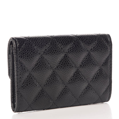 Chanel Caviar Quilted Flap Card Holder Black 3 of 13