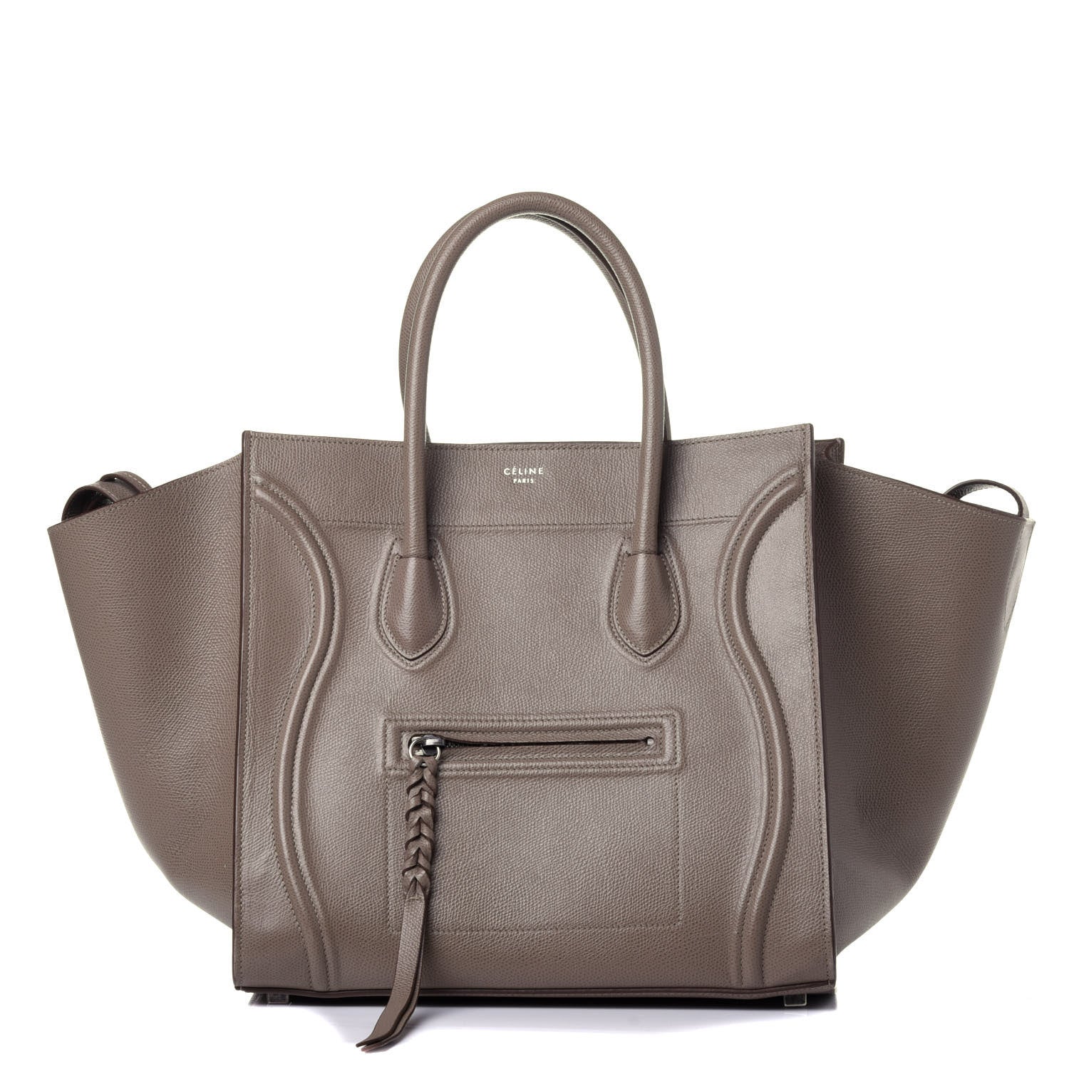 Celine Grained Calfskin Medium Phantom Luggage Taupe 1 of 12