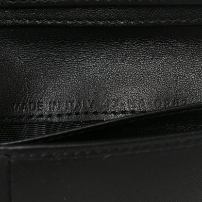 Christian Dior Grained Calfskin Supple Cannage Caro Scarlet Zipped Wallet Black 8 of 8