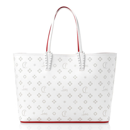 Christian Louboutin Calfskin Loubinthesky East West Cabata Tote White 3 of 10