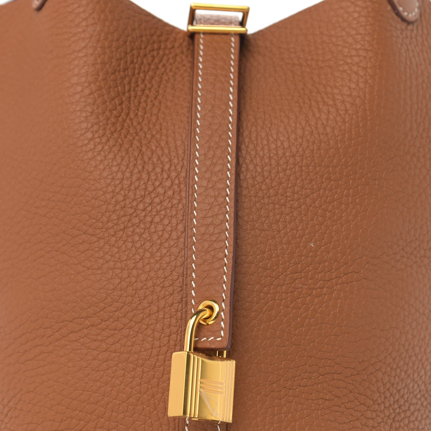 Hermes Taurillon Clemence Picotin Lock 18 PM Gold 8 of 13