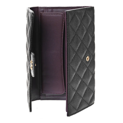Chanel Caviar Quilted Large Flap Wallet Black 5 of 11