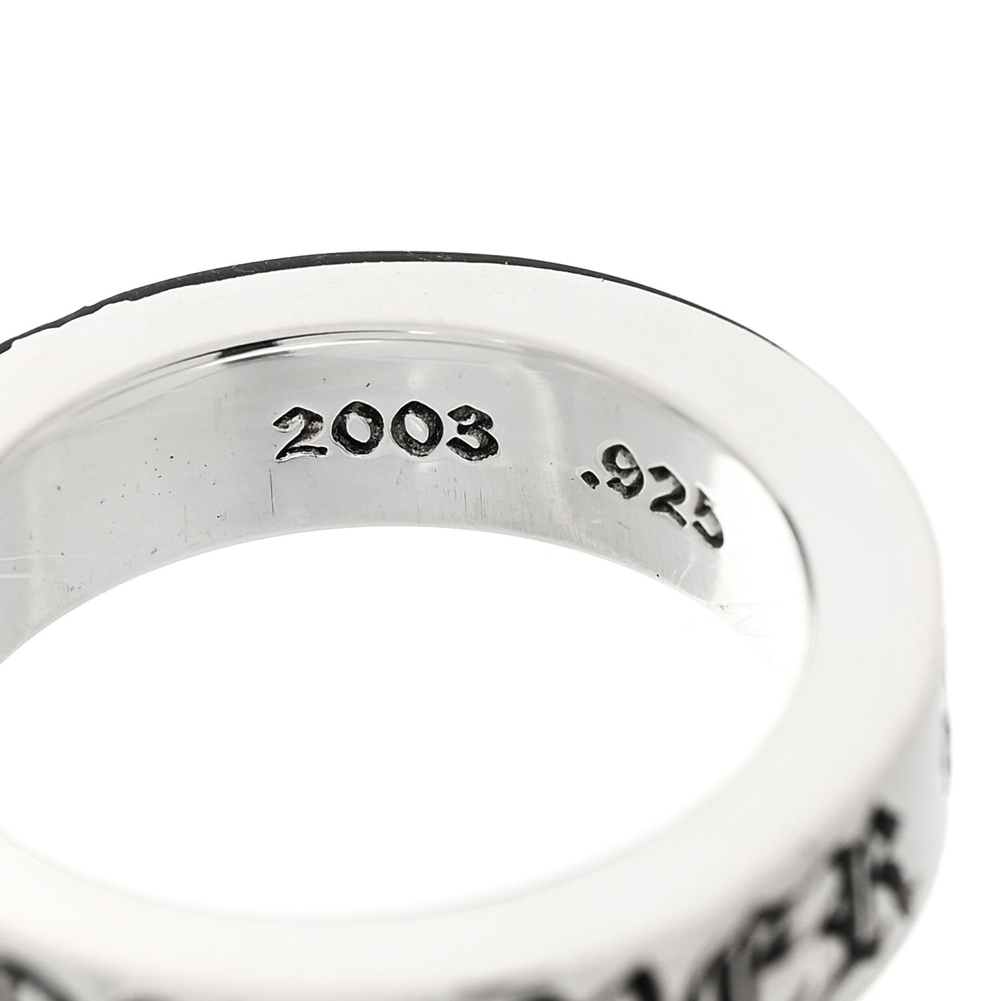 Sterling Silver Cross CH Forever Spacer Ring 60 9