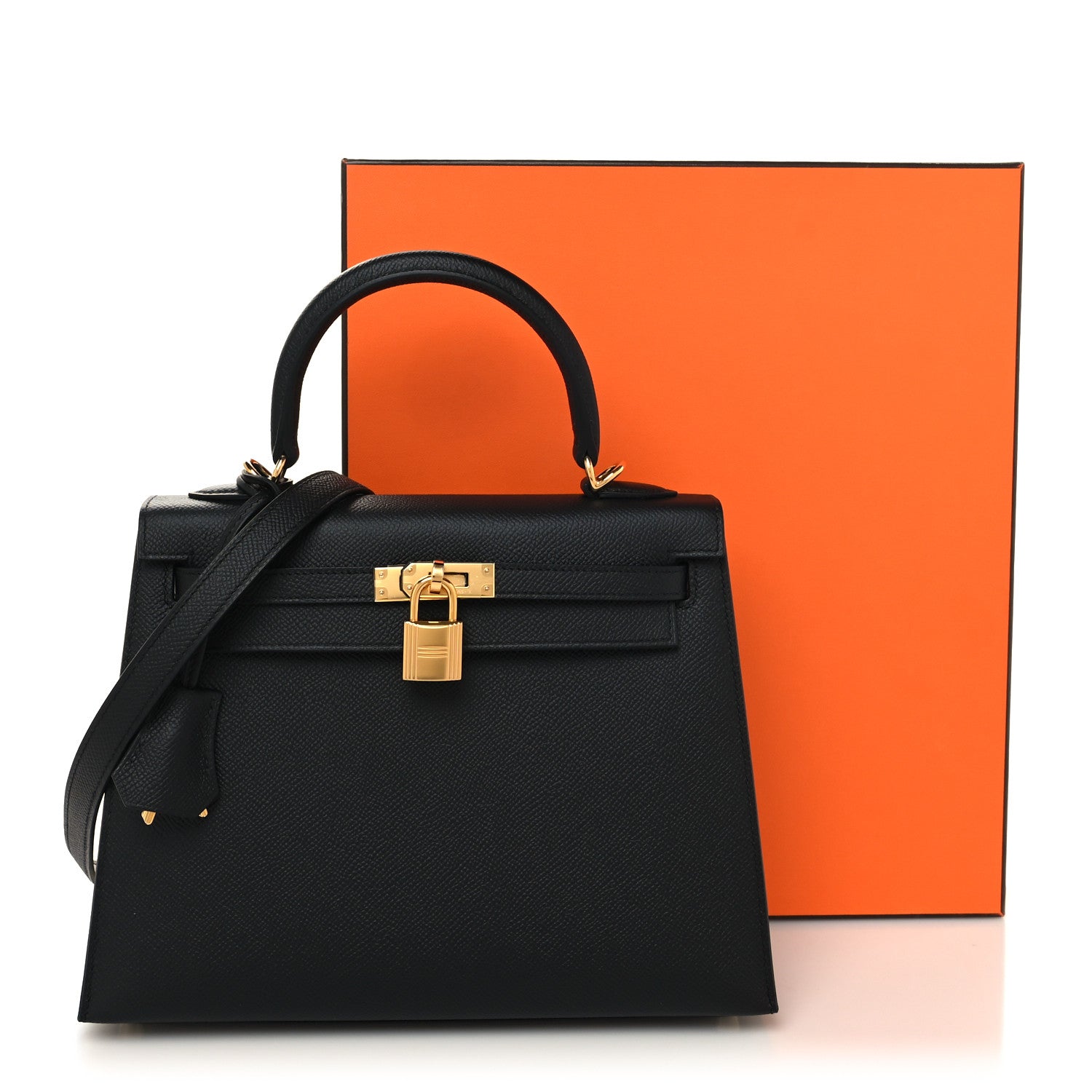 Hermes Epsom Kelly Sellier 25 Black 11 of 11