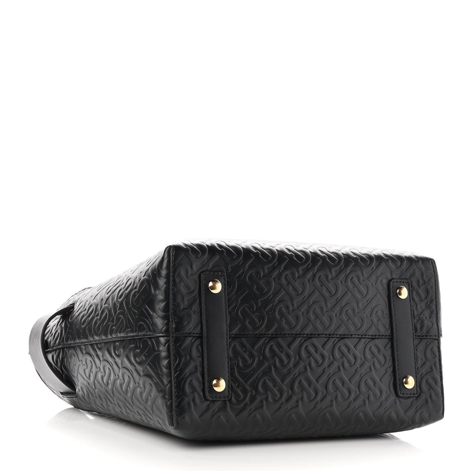 Burberry Calfskin Embossed Monogram Small Belt Bag Black 4 of 10