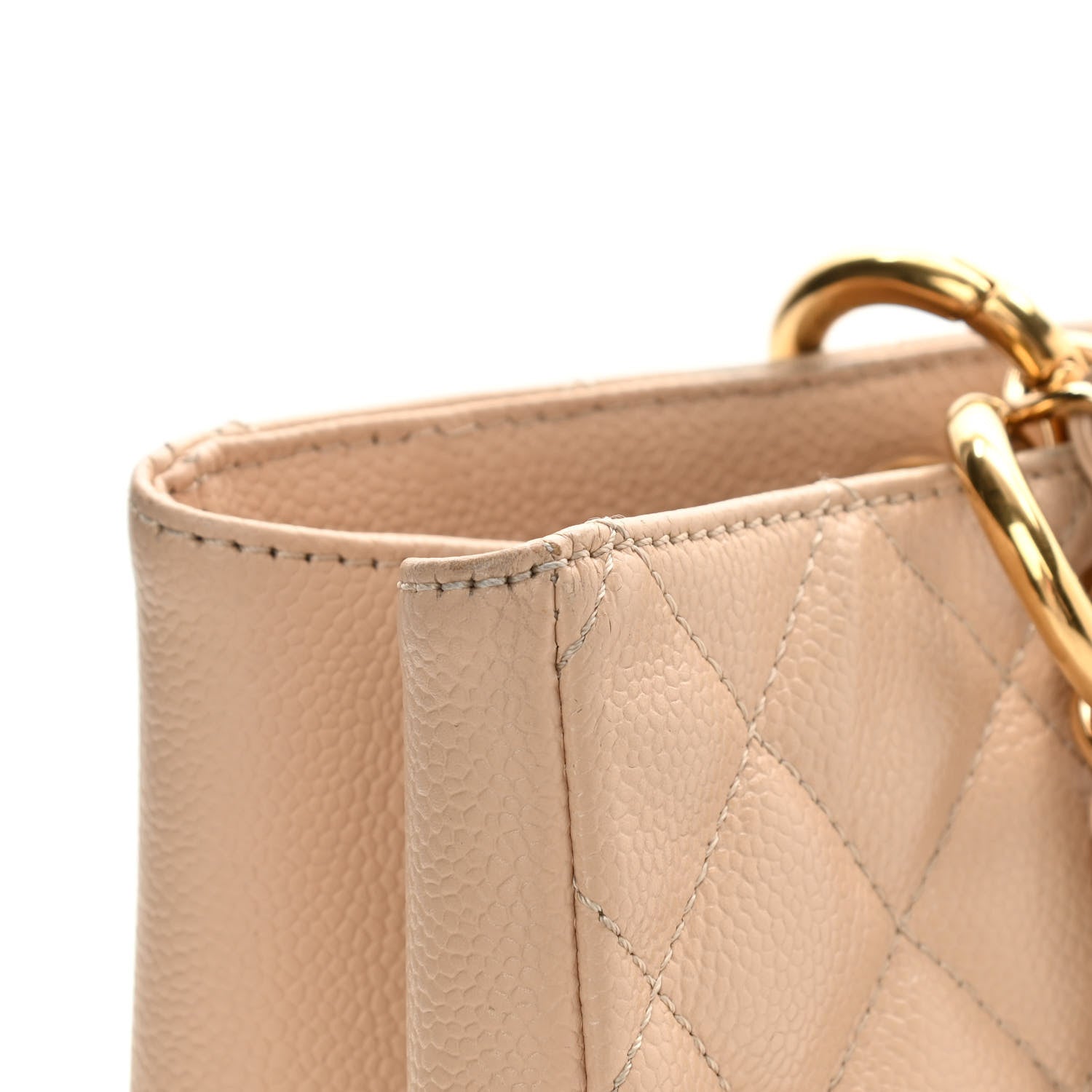 Chanel Caviar Quilted Grand Shopping Tote GST Beige 17 of 18