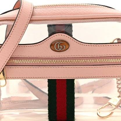 Gucci Vinyl Web Mini Ophidia Transparent Shoulder Bag Perfect Pink 20 of 28