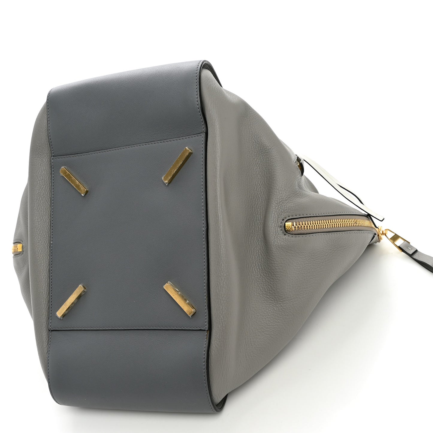 Calfskin Large Hammock Shoulder Bag Grey