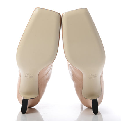 Fendi Vitello Karligraphy Embossed FFreedom Ankle Boots 38.5 Pink Burb 5 of 8