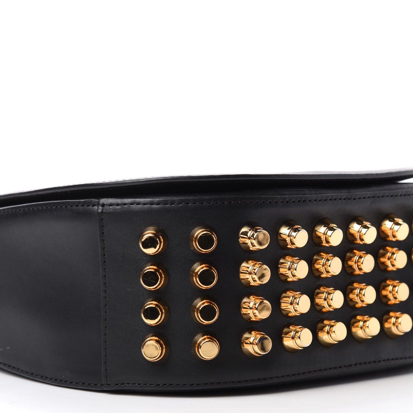 Calfskin Lia Black Pale Gold Hardware