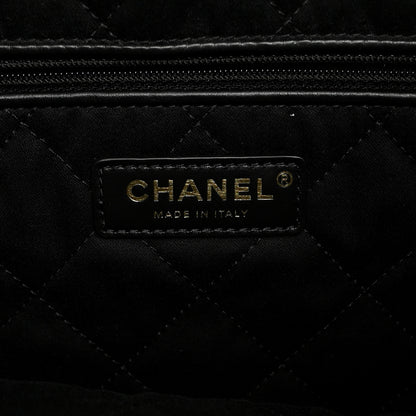 Chanel Shiny Caviar Quilted Monochrome Small Chanel 22  Black 7 of 10