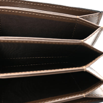 Fendi Vitello Liberty F is Fendi Bi-Color FF 1974 Embossed Gusseted Card Holder Maya Black 5 of 9