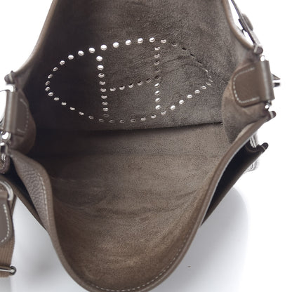 Hermes Taurillon Clemence Evelyne III GM Etoupe 5 of 11