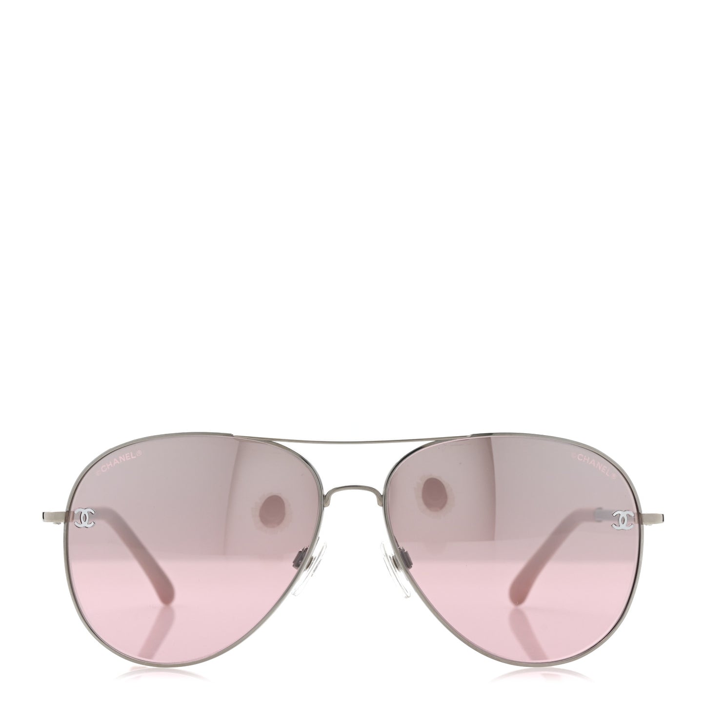 Metal Aviator CC Sunglasses 4189-T-Q Pink