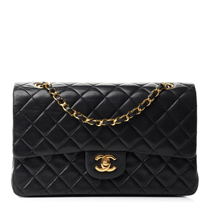 Chanel Lambskin Quilted Medium Double Flap Black 1 of 17
