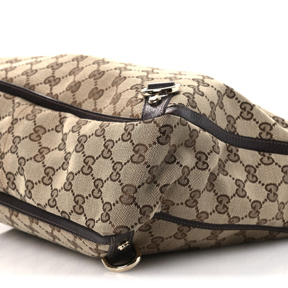 Gucci Monogram Medium Abbey Tote  Brown 10 of 13