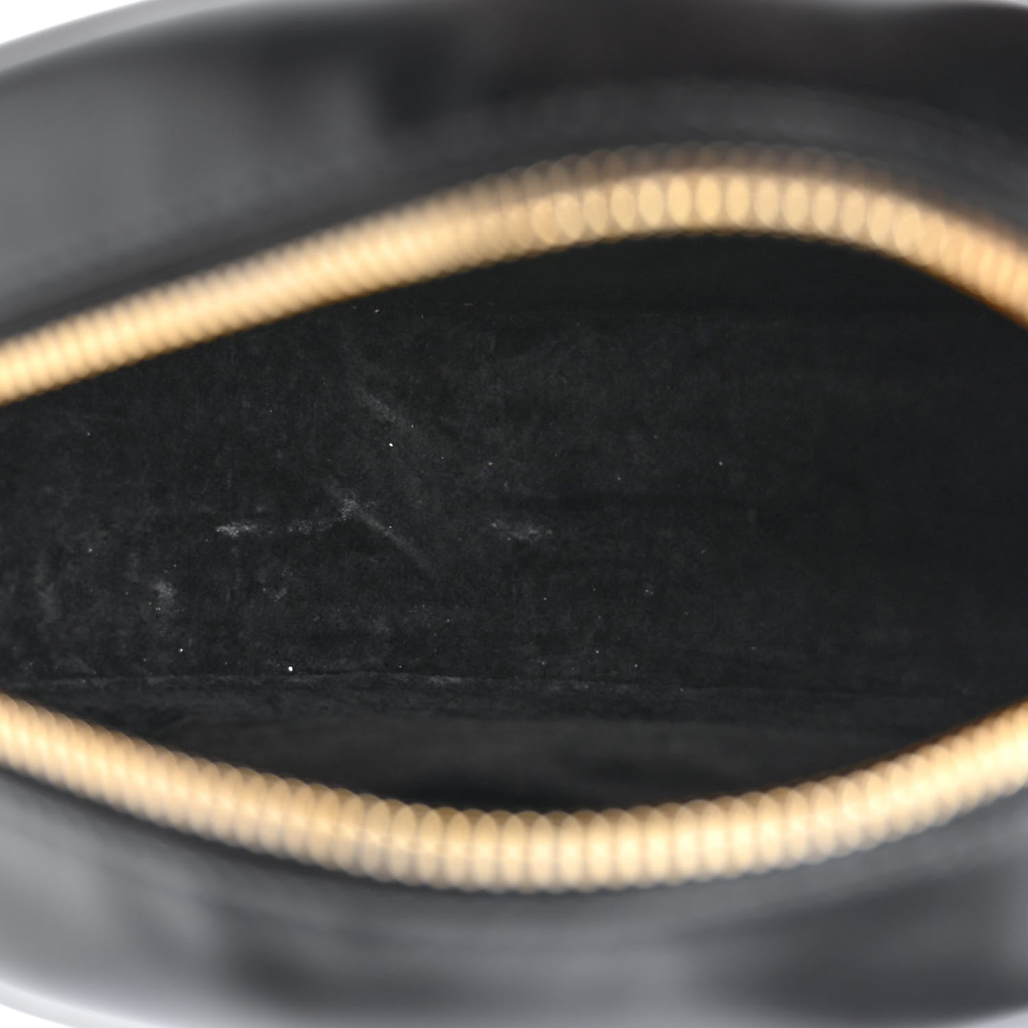 Celine Smooth Calfskin Cuir Triomphe Oval Bag Black 5 of 10
