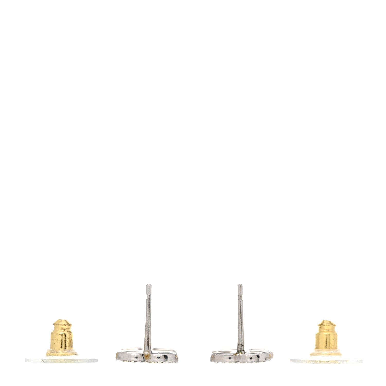 Chanel Crystal Starfall Drop CC Earrings Silver 3 of 7