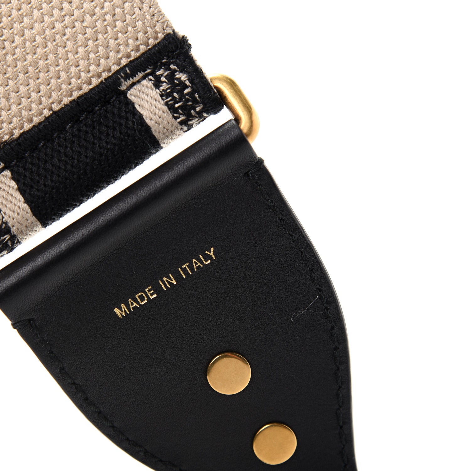 Christian Dior Canvas Embroidered Shoulder Strap Blue 5 of 6